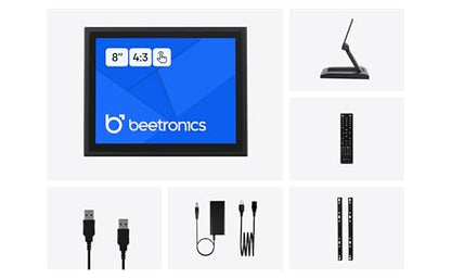 Beetronics 8 Inch Touchscreen Monitor | Full HD 1080p | 8TSV7M/U1 - size: 8 Inch (4:3)