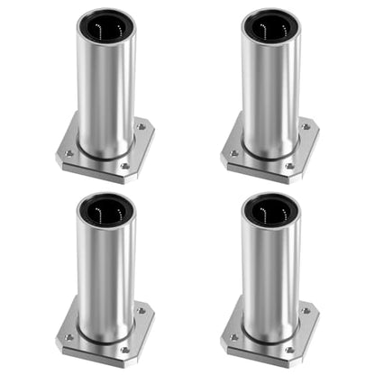 4 Pcs LMK6LUU Square Flange Linear Ball Bearings, 6x12x35mm - size: LMK6LUU