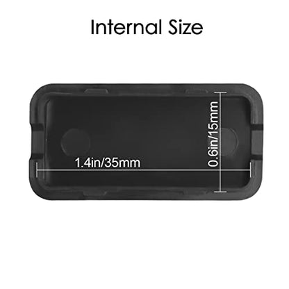 LeMotech Project Box 10 Pieces ABS Plastic Electrical Project Case Small Junction Box for Electronics Black 1.6 x 0.8 x 0.4 inch (40 x 20 x 11 mm) - size: 1.6" x 0.8" x 0.4"(10pc)
