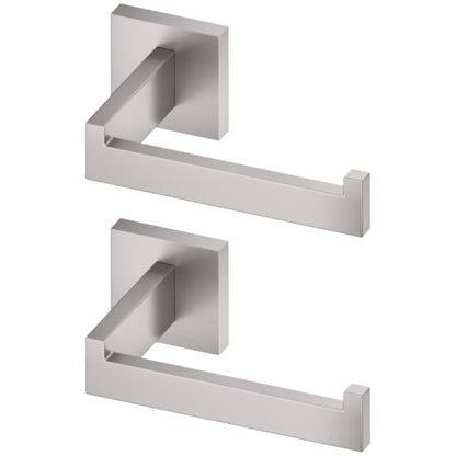 KOKOSIRI Toilet Paper Roll Holder Brushed Nickel Toilet Paper Holder Stainless Steel for Kitchen Bathroom Dispenser Wall Mounted, 2 Pack, B2003BR-P2 - color: Brushed Nickel, size: Without Shelf(2 Pack)