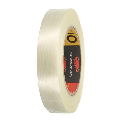 uxcell Filament Strapping Tape 15/16" x 54.7 Yards 5.9 Mil Heavy Duty Clear - size: 15/16 Inch x 54.7 Yards 5.9 Mil