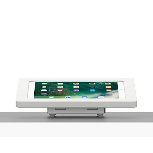 VidaMount White Enclosure and Fixed Tilted 15° Desk/Surface Mount [Bundle] Compatible with iPad Pro 10.5" & Air 3rd Gen - color: White, size: iPad Pro 10.5" & Air (3rd Gen)