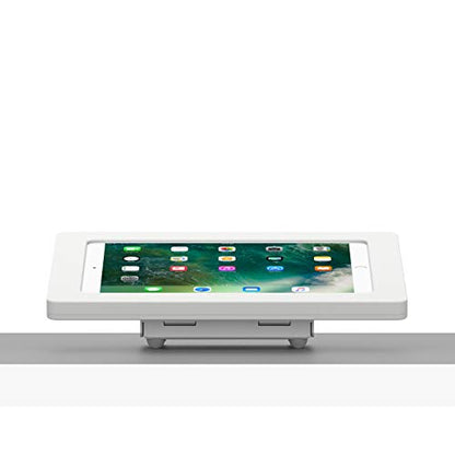 VidaMount White Enclosure and Fixed Tilted 15° Desk/Surface Mount [Bundle] Compatible with iPad Pro 10.5" & Air 3rd Gen - color: White, size: iPad Pro 10.5" & Air (3rd Gen)