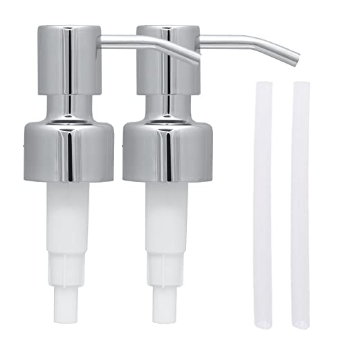 Replacement Soap & Lotion Pumps for Bottles, Chrome, 2-Pack - color: Chrome, size: 2 Pack