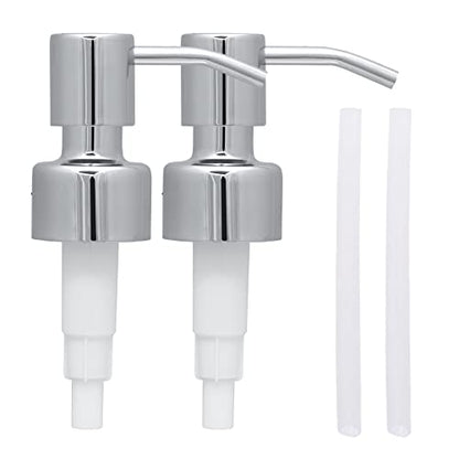 Replacement Soap & Lotion Pumps for Bottles, Chrome, 2-Pack - color: Chrome, size: 2 Pack
