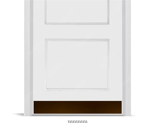 Deck the Door Decor Mop Protection Door Plate – Anodized Aluminum – ADA-Compliant Commercial Door Guard – Heavy-Duty Door Protection – Oil Rubbed Bronze Screw Mount – 32 x 4 - color: Oil Rubbed Bronze, size: 32" x 4