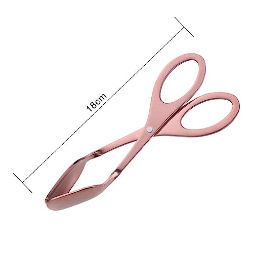 Stainless Steel Scissor Egg Tongs for Kitchen and Outdoor Use - color: As Shown