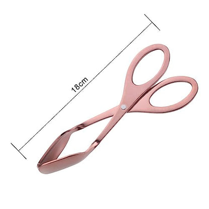 Stainless Steel Scissor Egg Tongs for Kitchen and Outdoor Use - color: As Shown