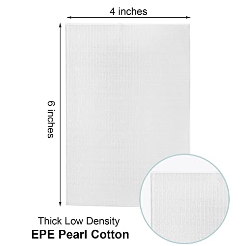 Tebery 200PCS Cushion Foam Pouches Foam Wrap Pouches, 4 x 6 Inch Packing Pouches Packing Cushioning Supplies Protect Mug, Cup, Glasses, China, and Dishes
