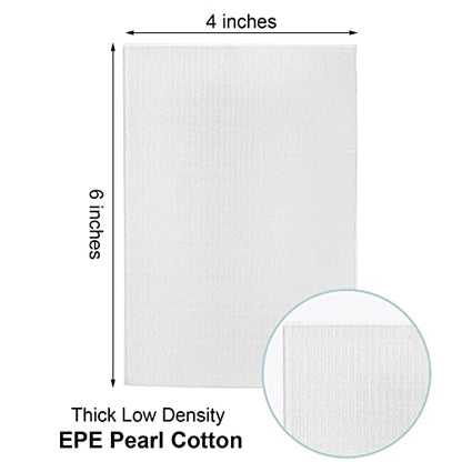Tebery 200PCS Cushion Foam Pouches Foam Wrap Pouches, 4 x 6 Inch Packing Pouches Packing Cushioning Supplies Protect Mug, Cup, Glasses, China, and Dishes