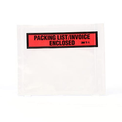 3M Top Print Packing List Envelope PLE-T1, 4-1/2 in x 5-1/2 in