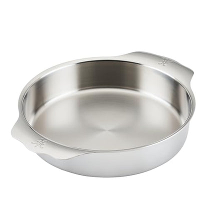 Hestan OvenBond Provisions - Tri-Ply Stainless Steel Round Baker 9" Diameter - size: Medium