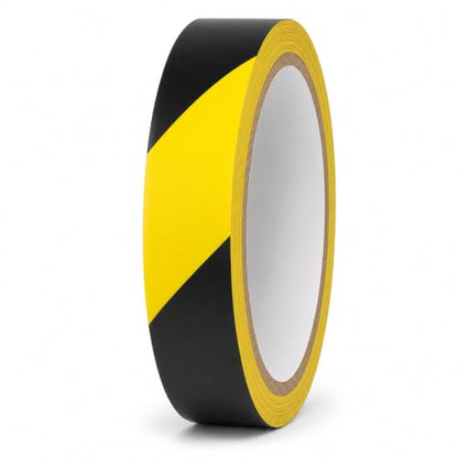 GGR Supplies Black & Yellow Hazard Stripe Tape, 3/4 inch x 18 Yards - color: Black & Yellow, size: 3/4 in. x 18 yds. (18mm)