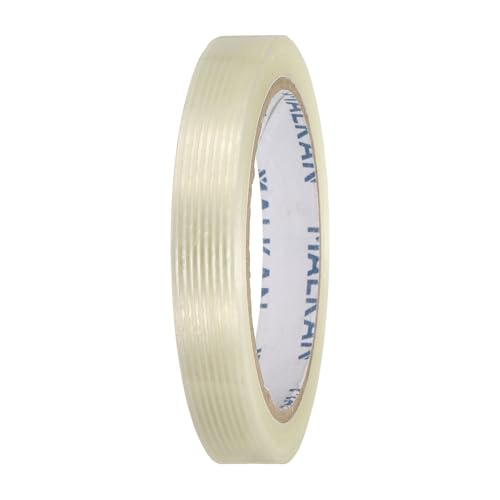 uxcell Filament Strapping Tape 9/16" x 21.9 Yards 5.9 Mil Heavy Duty Clear - size: 9/16 Inch x 21.9 Yards 5.9 Mil