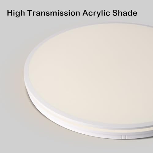4Pack 16in LED Modern Ceiling Light White 3CCT 40W 4000LM IP54