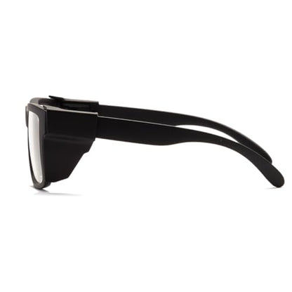 Safety Glasses Photochromic ANSI Z87.1Anti blue light UV Protection For Men Women - color: Matte Black
