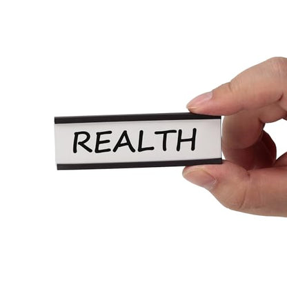 Realth C Channel Magnetic Label Holders 70 Pack 1'' x 2'' for Metal Racks and Shelves - size: 1'' x 2'', style: 70 Pack