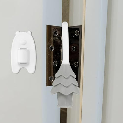 uxcell 4 Pcs Silicone Door Pinch Guard, Hanging Finger Pinch Guard, Gray - color: Gray