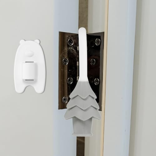 uxcell 4 Pcs Silicone Door Pinch Guard, Hanging Finger Pinch Guard, Gray - color: Gray