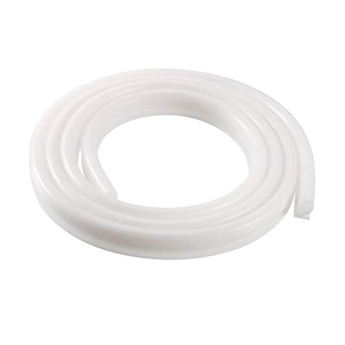 T-Slot Mount Window Weatherstrip Seal 7mm Bulb Bubble for 6mm Slot 1 Meter Long White