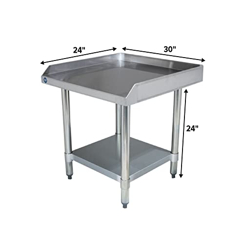 30" x 24" Stainless Steel Equipment Stand, 24" Tall - size: 30"x24"
