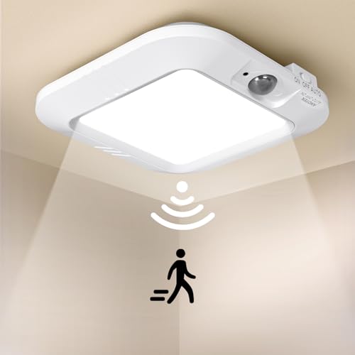 Battery Operated Ceiling Light, Motion Sensor Light Indoor - color: 6000K