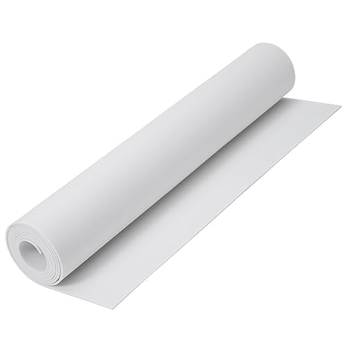 AMZQNART 2mm EVA Foam Sheets Rolls for Crafts White Cosplay Foam 16x59in - color: 16×59in White, size: 2mm-Thick