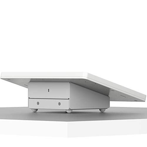 VidaMount White Enclosure and Fixed Tilted 15° Desk/Surface Mount [Bundle] Compatible with iPad Pro 10.5" & Air 3rd Gen - color: White, size: iPad Pro 10.5" & Air (3rd Gen)