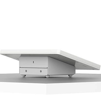 VidaMount White Enclosure and Fixed Tilted 15° Desk/Surface Mount [Bundle] Compatible with iPad Pro 10.5" & Air 3rd Gen - color: White, size: iPad Pro 10.5" & Air (3rd Gen)