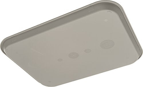 Carlisle FoodService Products Cafe Plastic Fast Food Tray, 14" x 18", Gray (Pack of 2) - size: 17.9" x 14" x 1" (Pack of 2)
