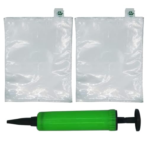 Miupoo Packaging Air Bags,Clear Plastic Inflatable Air Packaging Protector Bag with Free Pump Cushion,Air Cushion Blocking Packaging Bag,10x12 Inches,100 Pieces - size: 10x12×100 Inches