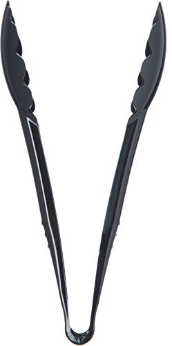 Carlisle FoodService Products 470903 Carly Salad Tong, 9" Utility Tong, Black, 12 Pack - color: Black, size: 9" Utility Tong, style: 12 Pack