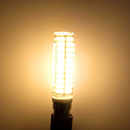 Lxcom Lighting E11 LED Corn Bulb 15W Dimmable Ceramic Candelabra Bulbs (4 Pack)- 136 LEDs 2835 SMD 1500LM Warm White 3000K 120W Equivalent T3/T4 JDE11 120V Lamp for Home Lighting - size: 2 Count (Pack of 2)