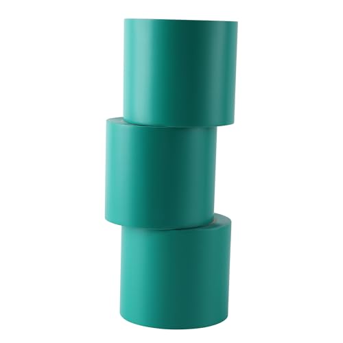 Lichamp 3 Rolls Vinyl Tape, 4" x 36 Yards per Roll, 108 Total Yards, Green - color: Green