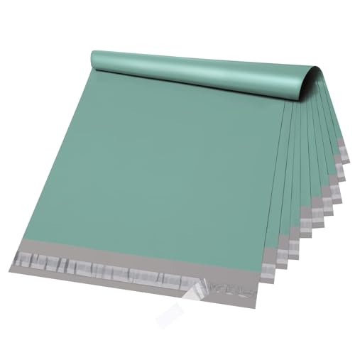 Metronic Poly Mailers 14.5x19 50PC Large Shipping Bags in Grayed Jade Green - color: Grayed Jade Green, size: 14.5x19 50PC