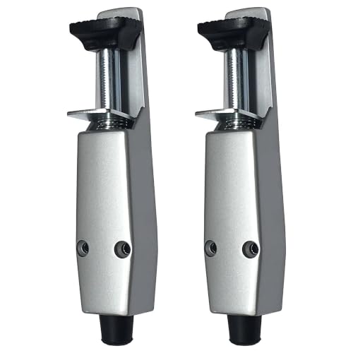 Pacific Doorware Step Down Door Stopper Heavy Duty, Aluminum, 2 Pack - size: 2 Pack, style: Aluminum Silver