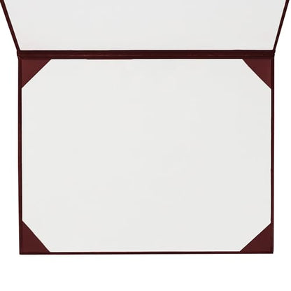 GraduationMall 8.5"x11" Smooth Padded Diploma Cover Certificate Holder Maroon,6-Packs - color: Maroon, size: 6 Packs