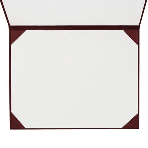 GraduationMall 8.5"x11" Smooth Padded Diploma Cover Certificate Holder Maroon,48-Packs - color: Maroon, size: 48 Packs