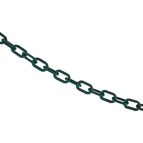 Mr. Chain Plastic Barrier Chain, Evergreen, 25 ft Length (00054-25) - color: EVERGREEN, size: 3/4 IN