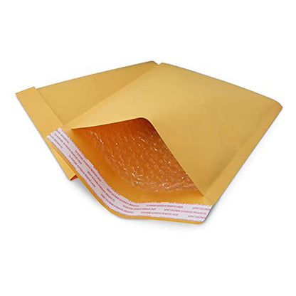 250#00 5x10 Kraft Paper Bubble Padded Envelopes Mailers Case 5"x10"