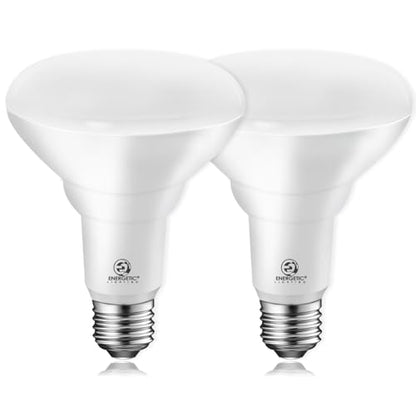 Energetic 2-Pack BR30 Indoor LED Flood Light Bulb, 11W=75W, 5000K Daylight - size: 2 Count (Pack of 1)