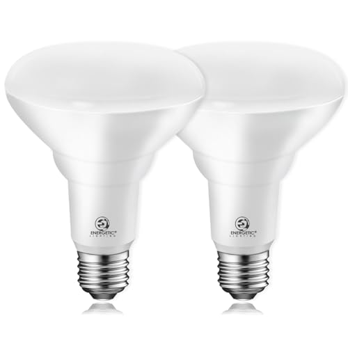Energetic 2-Pack BR30 Indoor LED Flood Light Bulb, 11W=75W, 5000K Daylight - size: 2 Count (Pack of 1)
