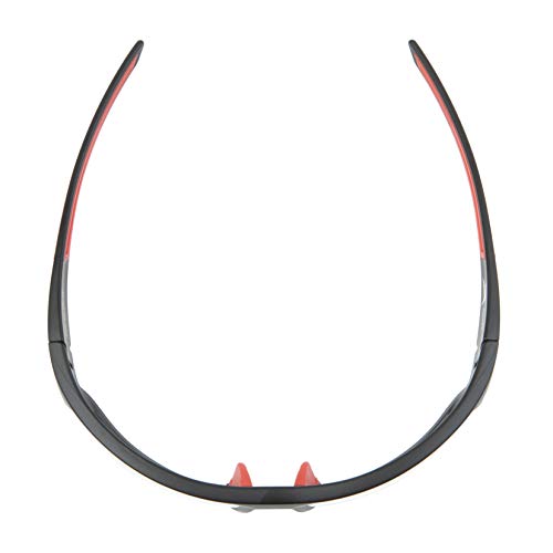 X Power ANSI Z87+ Safety Sunglasses Impact Resistant Polycarbonate Lens & Double Injection Frame - color: 002 Matte Black & Red Frame / Yellow Lens
