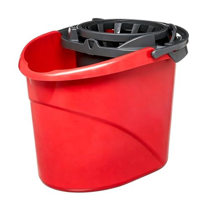2.5 Gallon Mop Bucket with Built-in Wringer, Easy-Pour Cleaning Bucket