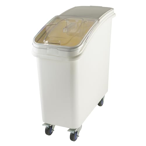 Winco 21 Gallon Clear Ingredient Bin - size: 21 Gallon, style: Rolling Bin