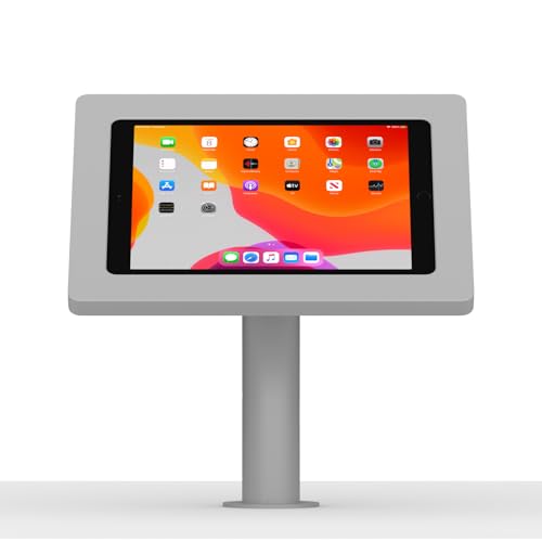 VidaMount Light Grey Enclosure and Fixed Neck Wall/Table Surface Mount [Bundle] Compatible with iPad 10.2" (7th, 8th & 9th Gen) - color: Light Grey, size: iPad 10.2" (7th, 8th & 9th Gen)