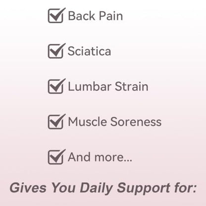 Ultra Breathable & Thin Back Brace for Lower Back Pain, Wear Under Clothes - size: S/M(Waist: 33.5"-42")
