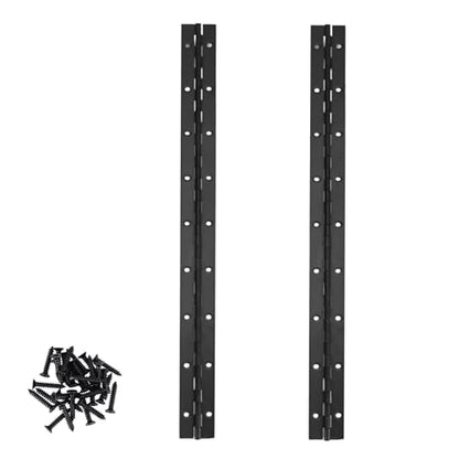 2Pcs 18inch Black Heavy Duty Stainless Steel Continuous&Piano Hinges - size: 18"-2PACK