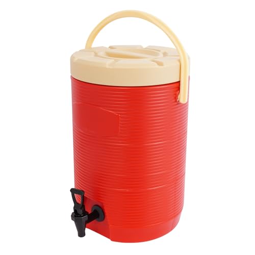 Insulated Hot Beverage Dispenser for Parties, 4.5 Gallon Ice and Hot Drink Dispenser with Spout, Portable Water Dispenser for Coffee Chocolate Tea Milk Cocoa (Red, 4.5 Gallon) - color: Red, size: 4.5 Gallon