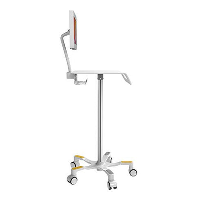 Medical Floor Stand – CTA Medical Grade Floor Stand w/Paragon Premium Locking Enclosure for iPad 11 (A16) - Pro 11-inch M4 - Air 11-inch M3- iPad 10th Gen - Galaxy Tab & More Tablets - (PAD-MEDVFSE)